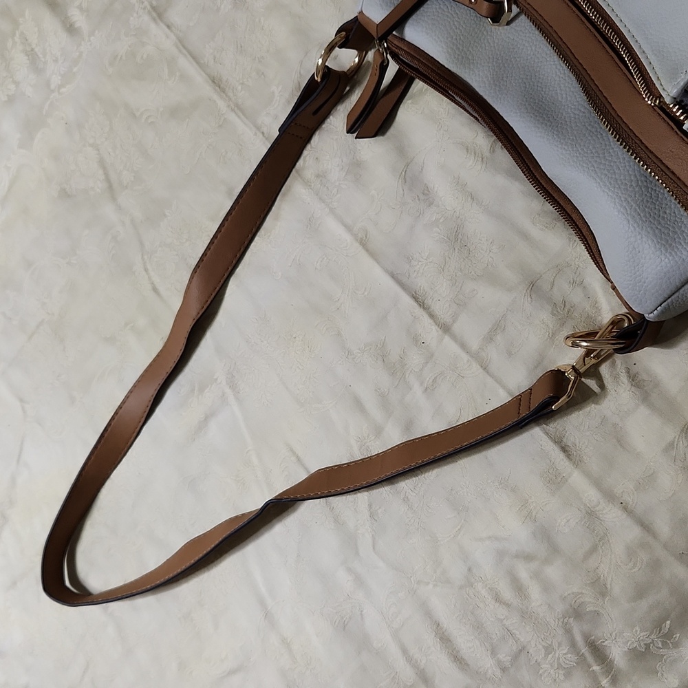Rosetti White and Brown Shoulder Bag - Picture 13 of 16
